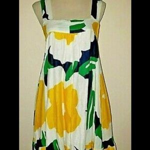DVF Diane von Furstenberg Nolan Floral Linen Dress